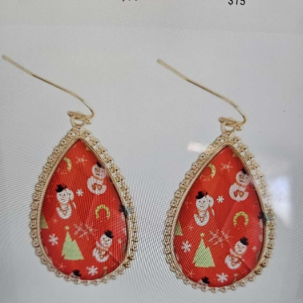 A Girl Thing Festive Red Earrings
